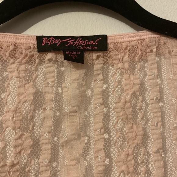 Betsey Johnson Original Dress + pink lace jacket - Picture 6 of 7